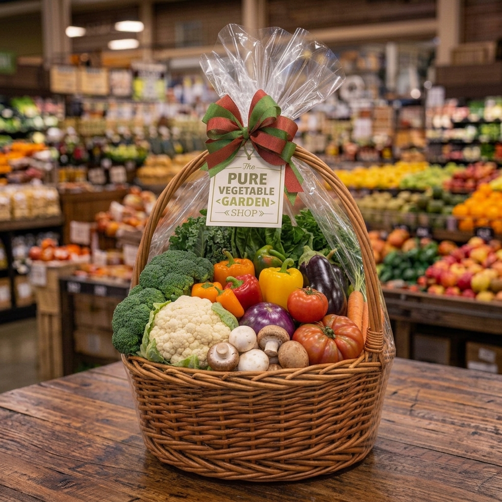 Premium Vegetable Gift Basket-2 Premium Vegetable Gift Basket - Image 1